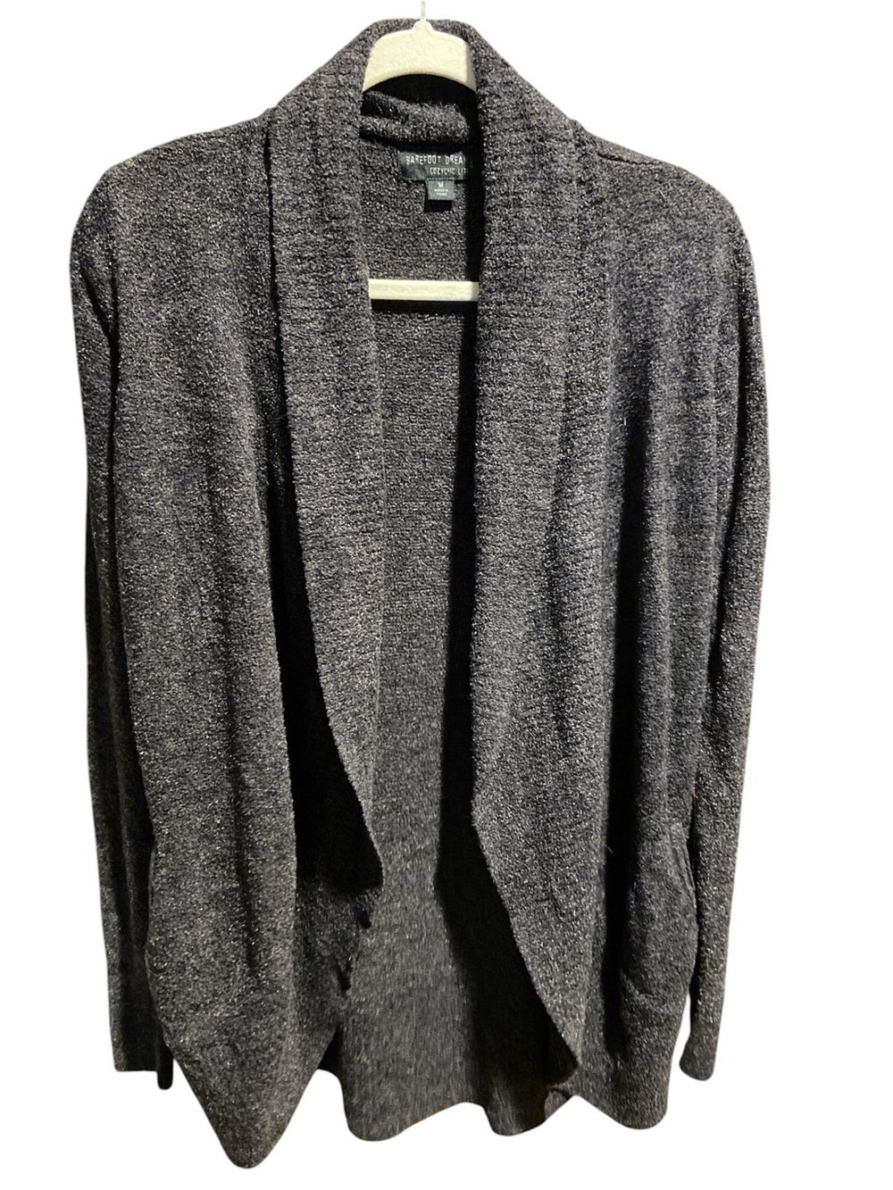 Barefoot Dreams CozyChic Lite Circle Cardigan Gray medium